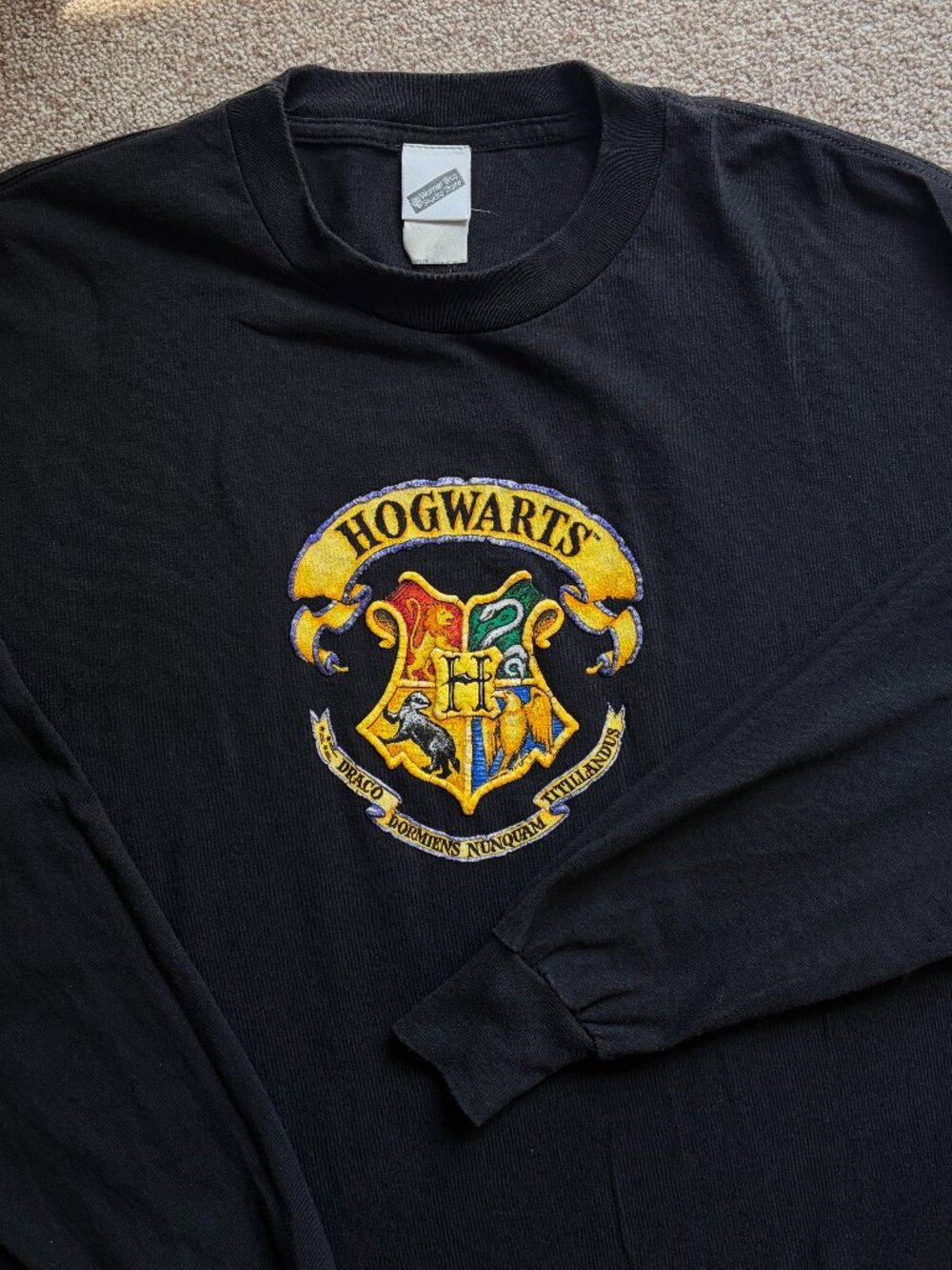 Vintage Harry Potter Hogwarts Warner Bros Studio Store L/S XL